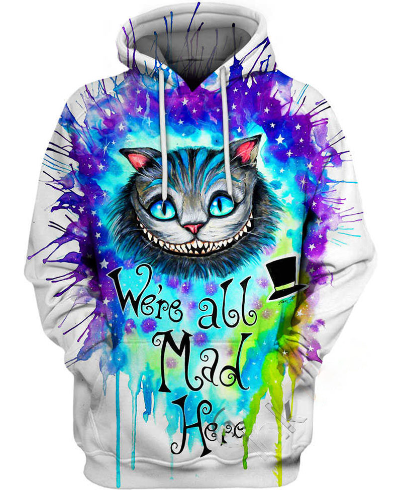 Cheshire Kitten Hoodie 3D