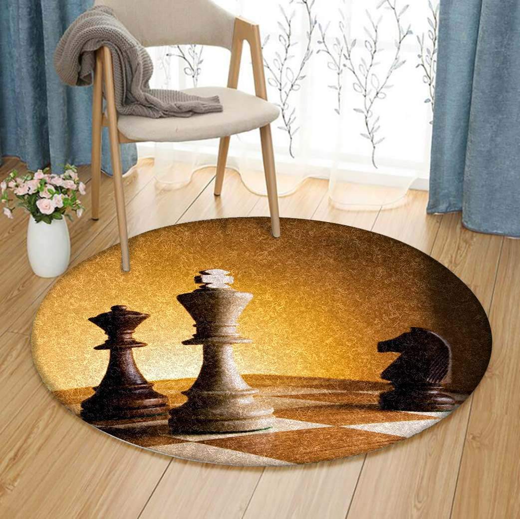 Chess Limited Edition Round Rug