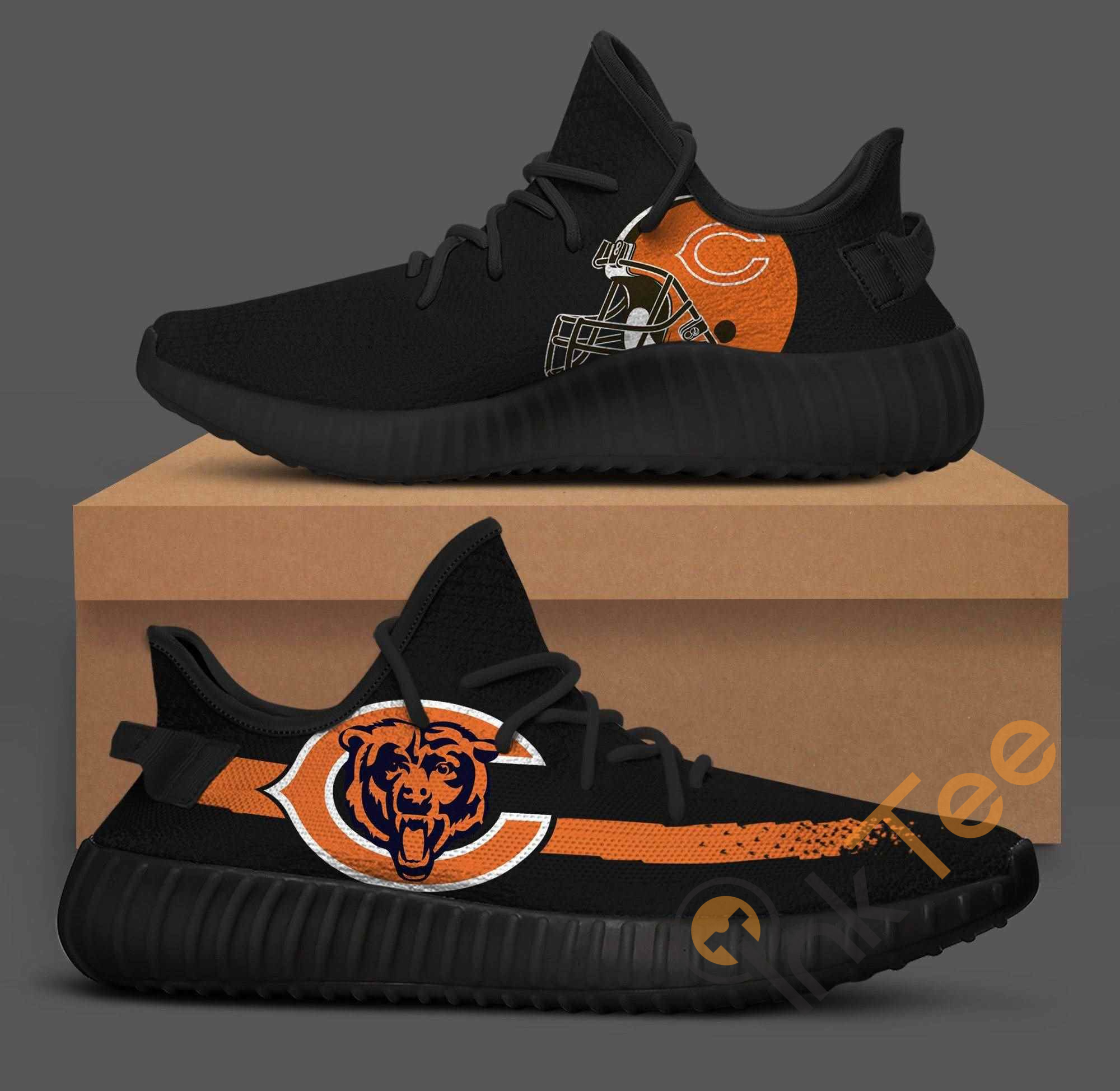 Chicago Bears Black Nfl Teams Yeezy Boost
