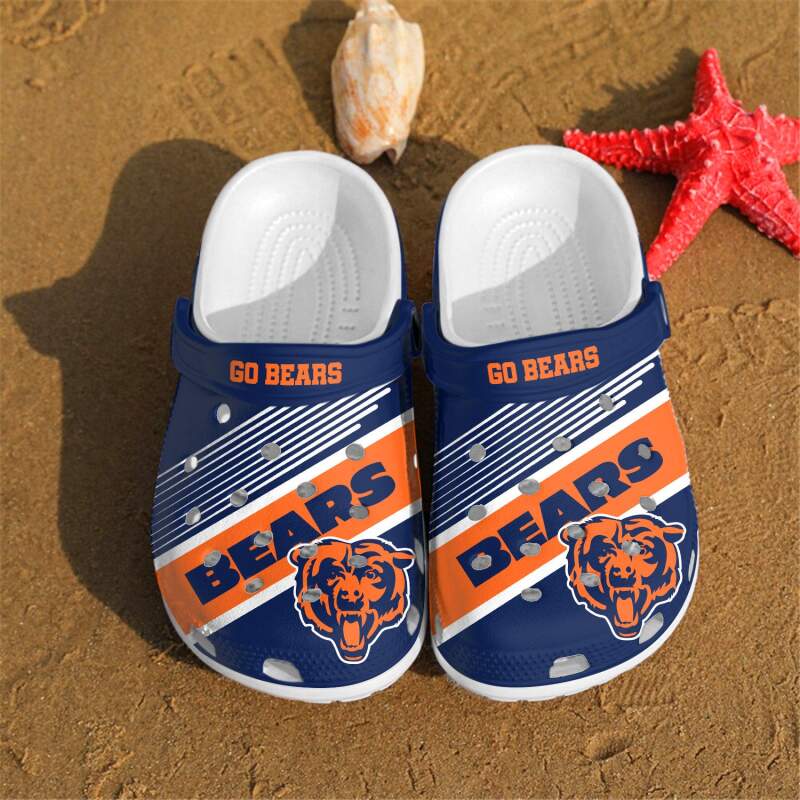 Chicago Bears Go Bears Custom For Nfl Fans Crocs Clog Shoes