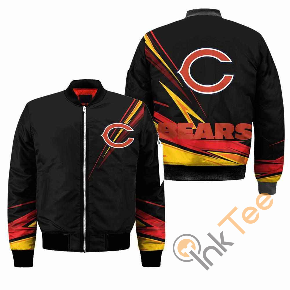 Chicago Bears NFL Black Apparel Best Christmas Gift For Fans Bomber Jacket