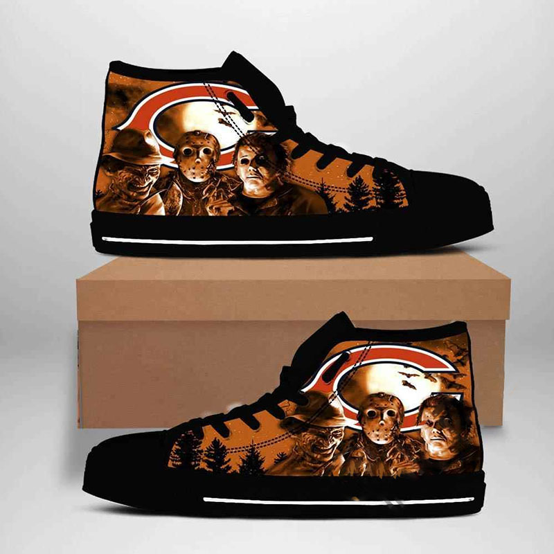 Chicago Bears Nfl Football High Top Shoes