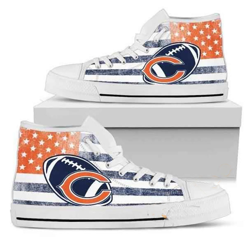 Chicago Bears Nfl Football High Top Shoes