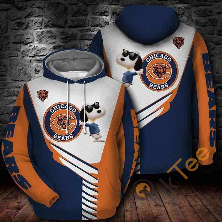 Chicago Bears Snoopy For Bears Fan Hoodie 3d