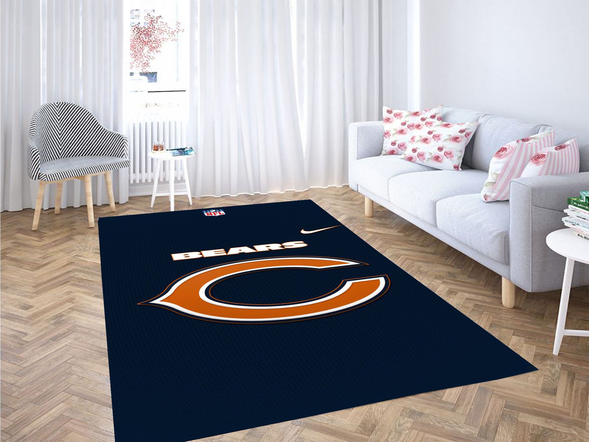 Chicago Bears Wallpaper Carpet Rug