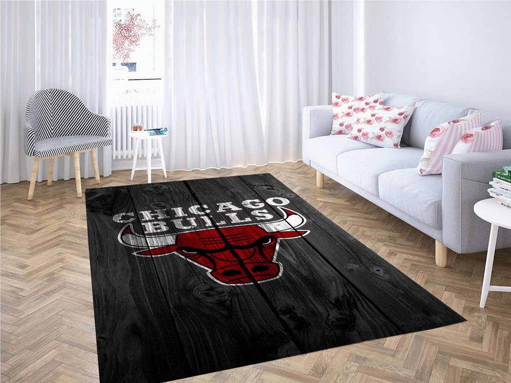 Chicago Bulls Wallpaper Living Room Modern Carpet Rug