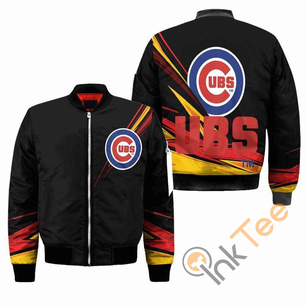 Chicago Cubs MLB Black Apparel Best Christmas Gift For Fans Bomber Jacket