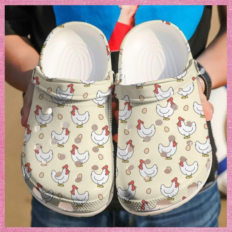 Chicken And Egg Crocs Clog Shoes