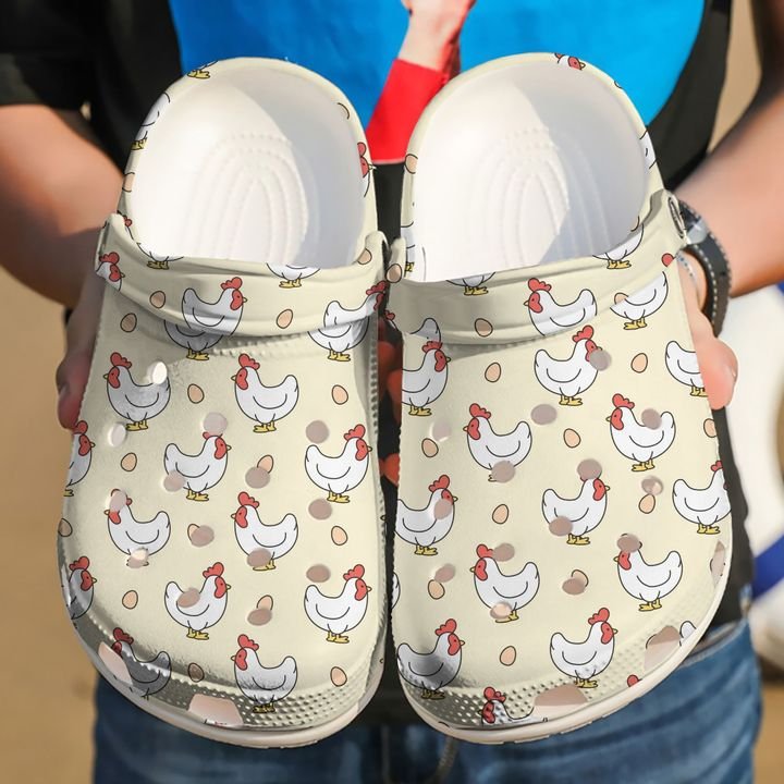 Chicken And Egg Crocs Clog Shoes
