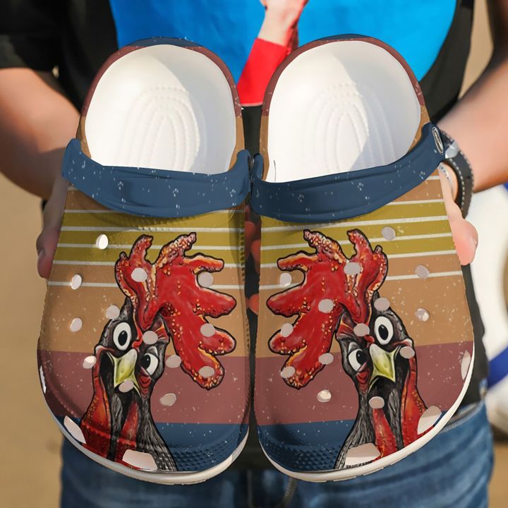 Chicken Crazy Chick Crocs Clog Shoes