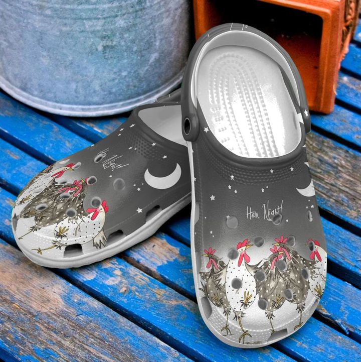 Chicken Hen Night Crocs Clog Shoes