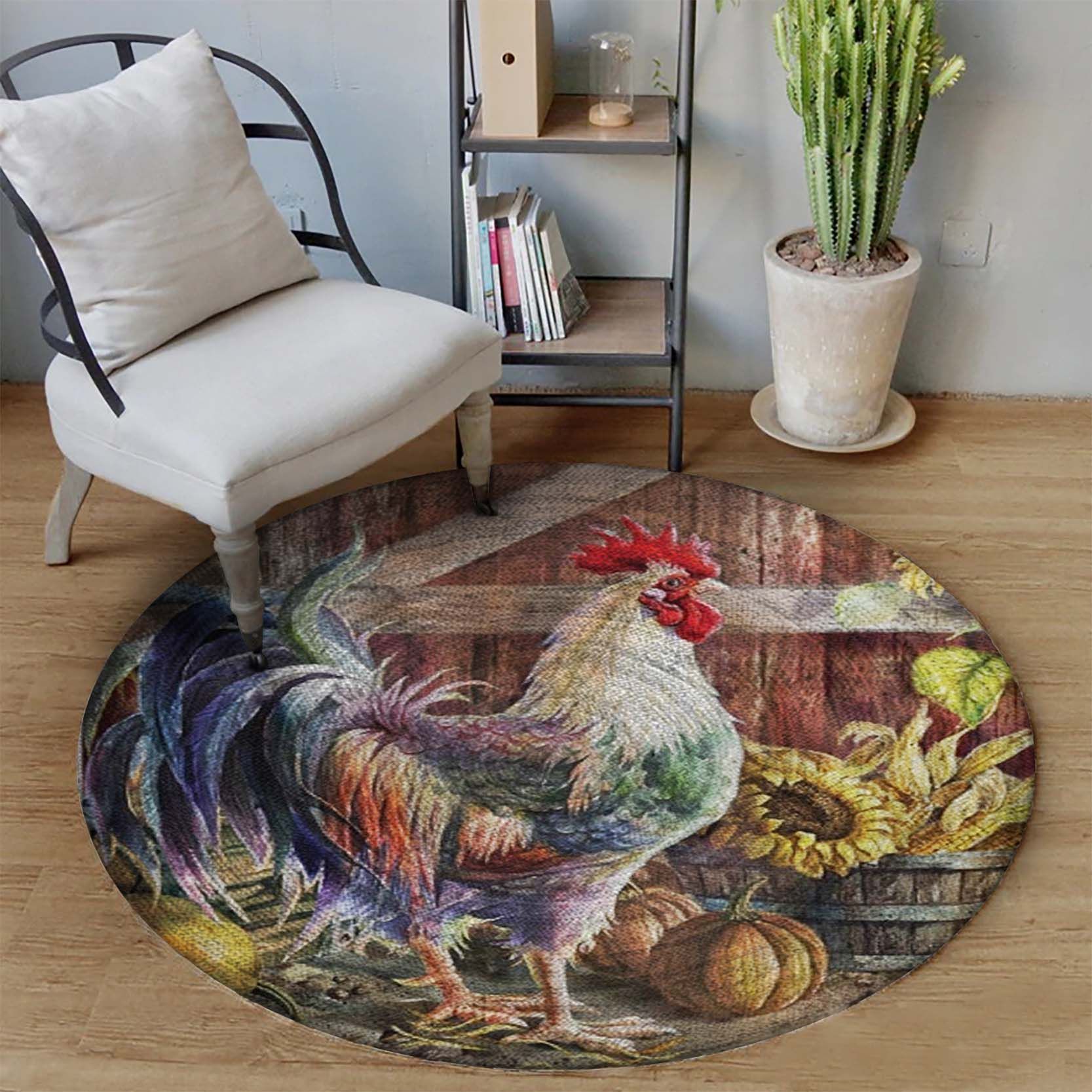 Chicken Limited Edition Round Rug