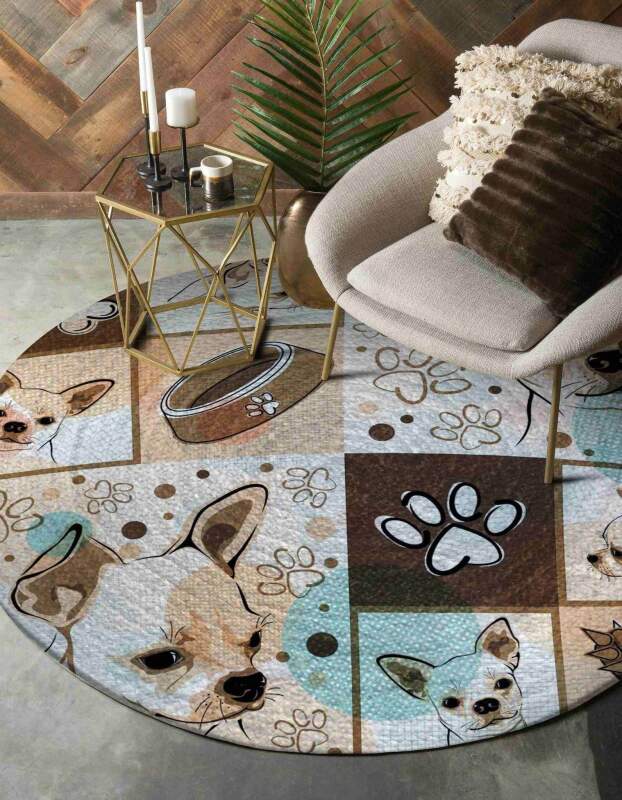Chihuahua Limited Edition Round Rug