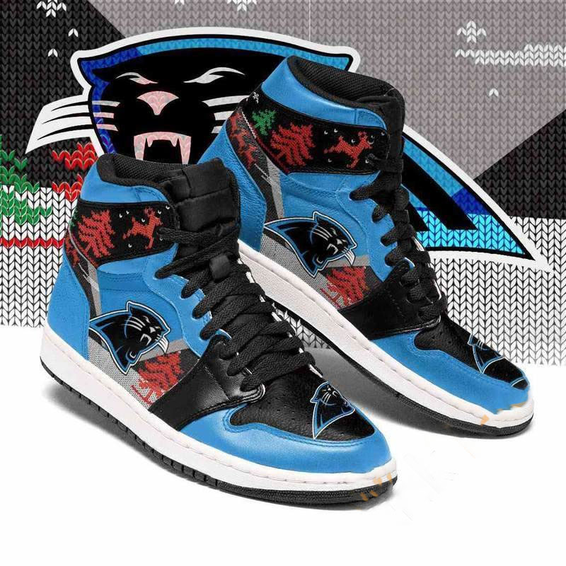 Christmas Carolina Panthers Nfl Custom Air Jordan Shoes