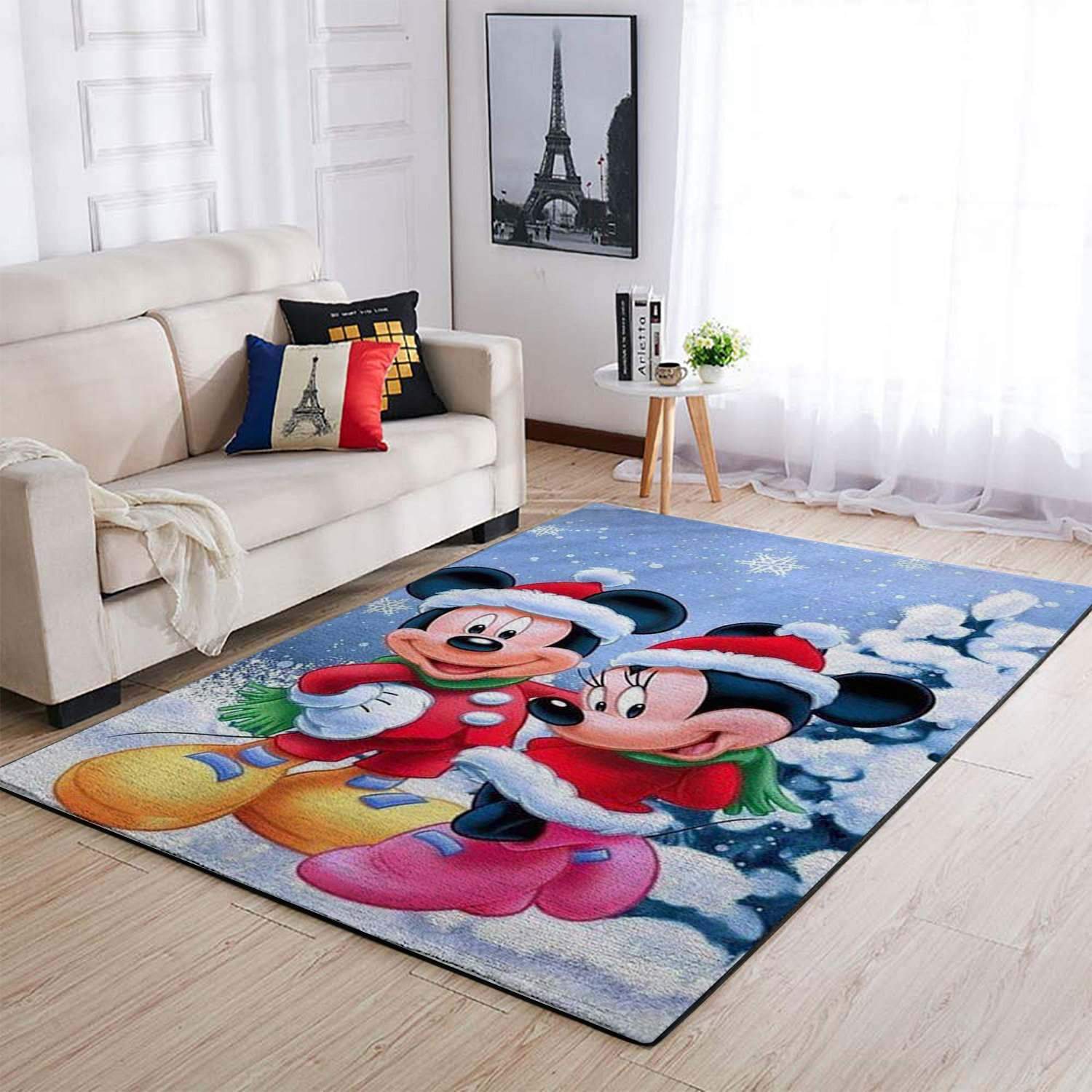 Christmas Disney Movie Minnie & Mickey Mouse Area Limited Edition Rug