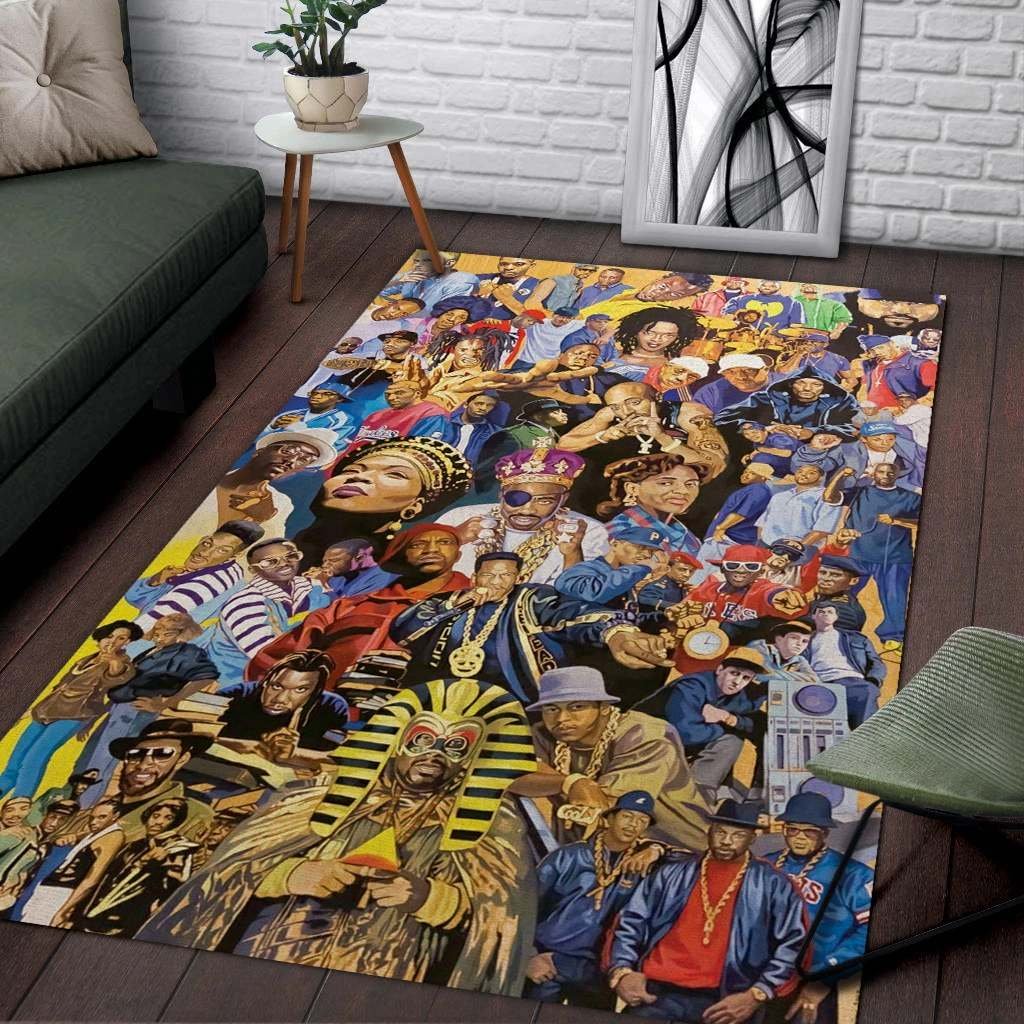 Christmas Gift Hiphop Legends   Area Limited Edition Rug