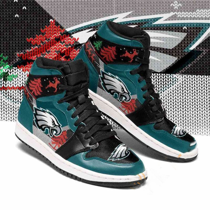 Christmas Philadelphia Eagles Nfl Custom Air Jordan Shoes