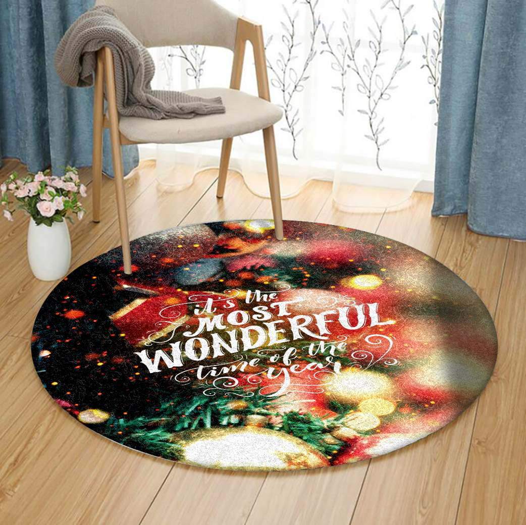 Christmas Quotes Limited Edition Round Rug