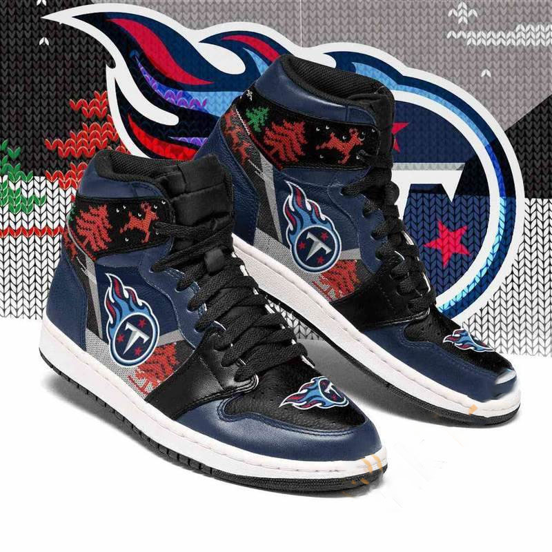 Christmas Tennessee Titans Nfl Custom Air Jordan Shoes