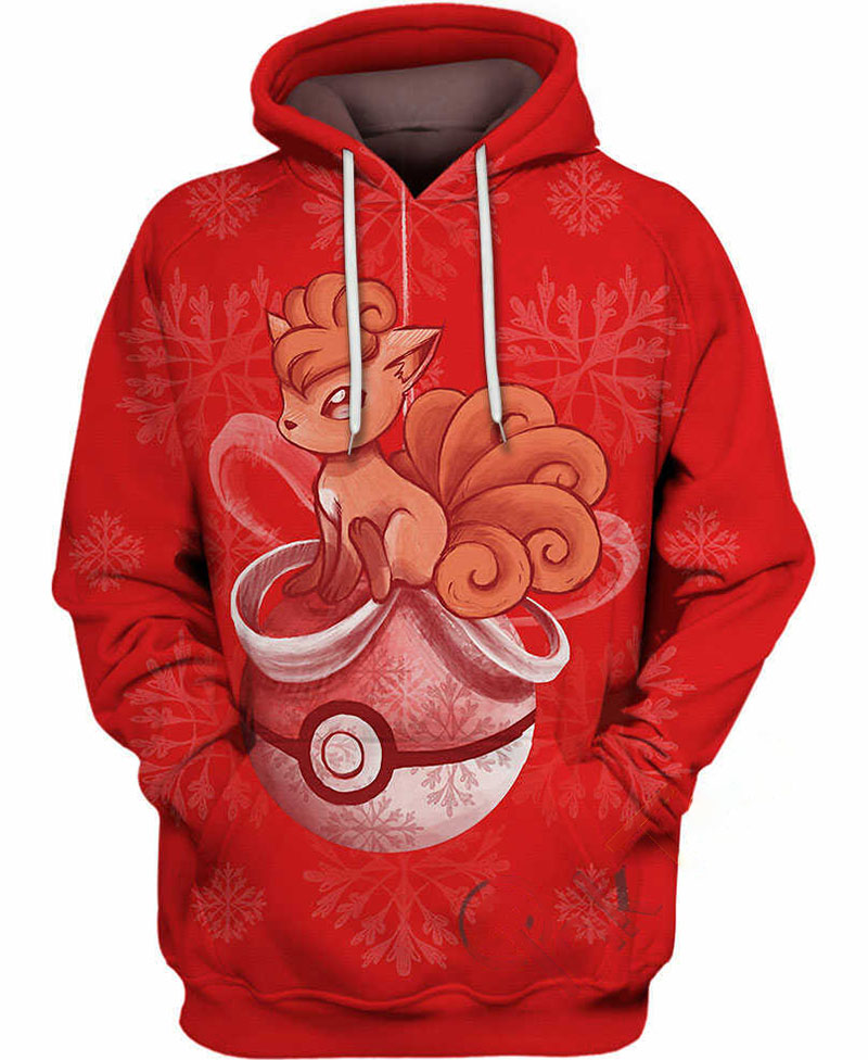 Christmas Vulpix Hoodie 3D