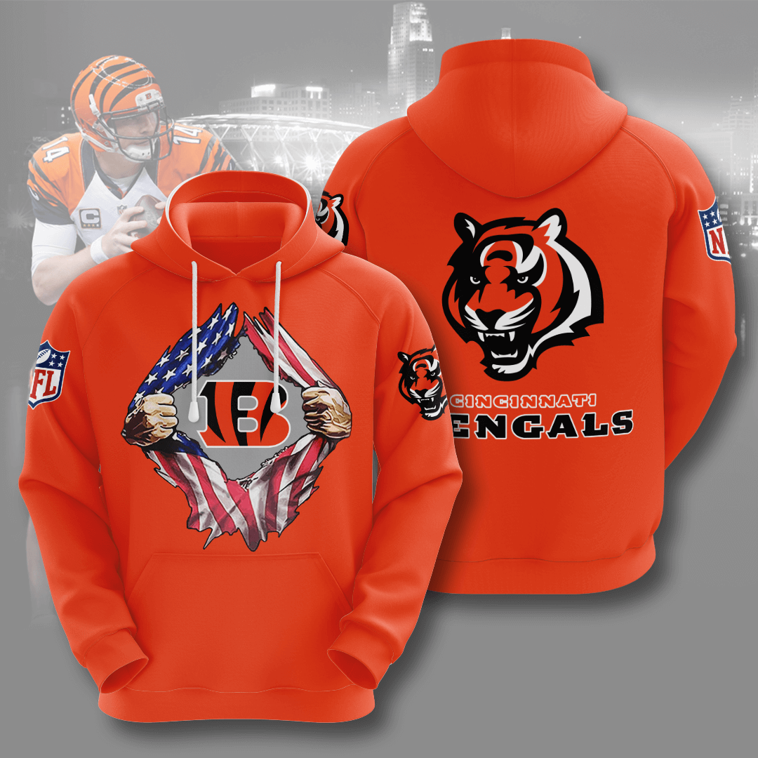 Cincinnati Bengals Custom Hoodie 3D