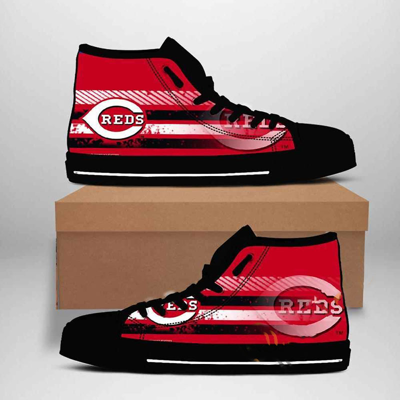 Cincinnati Reds Mlb Baseball High Top Shoes
