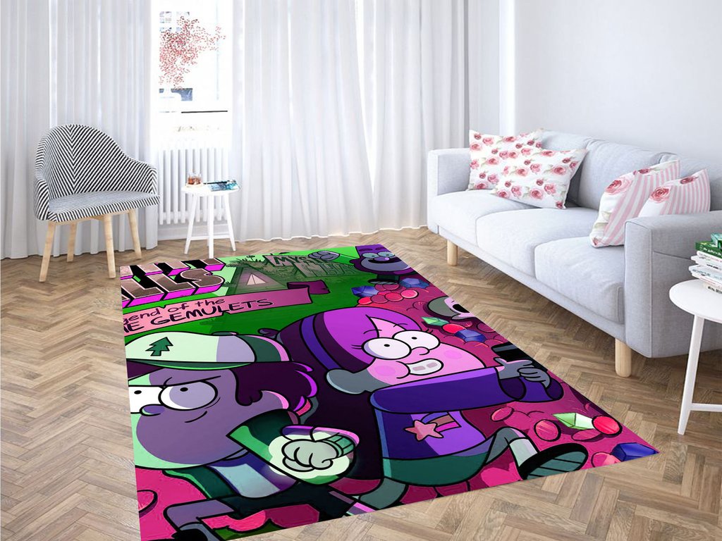 Cinematic Graviy Falls Living Room Modern Carpet Rug