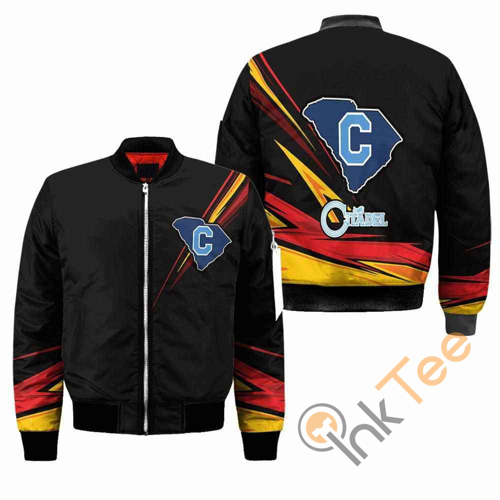 Citadel Bulldogs NCAA Black Apparel Best Christmas Gift For Fans Bomber Jacket