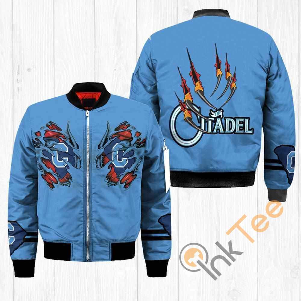Citadel Bulldogs NCAA Claws Apparel Best Christmas Gift For Fans Bomber Jacket