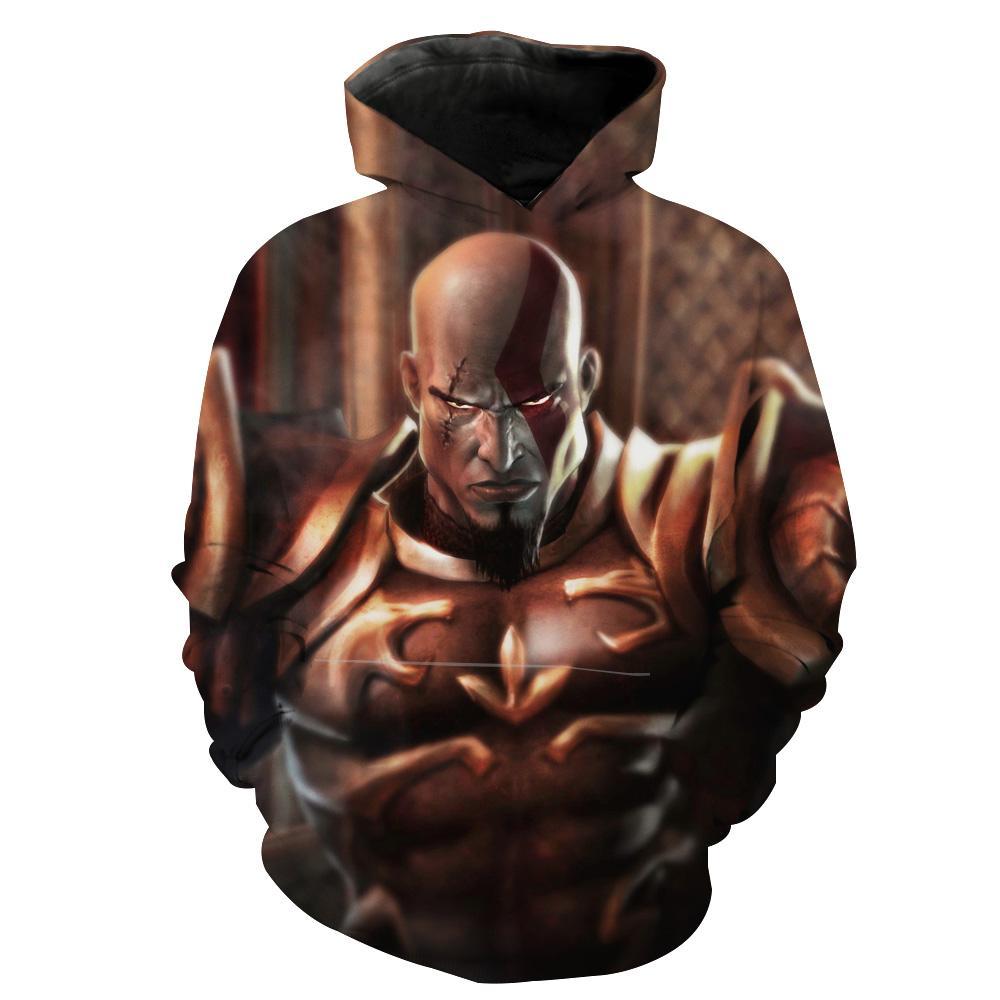 Classic Kratos God Of War Hoodie 3D