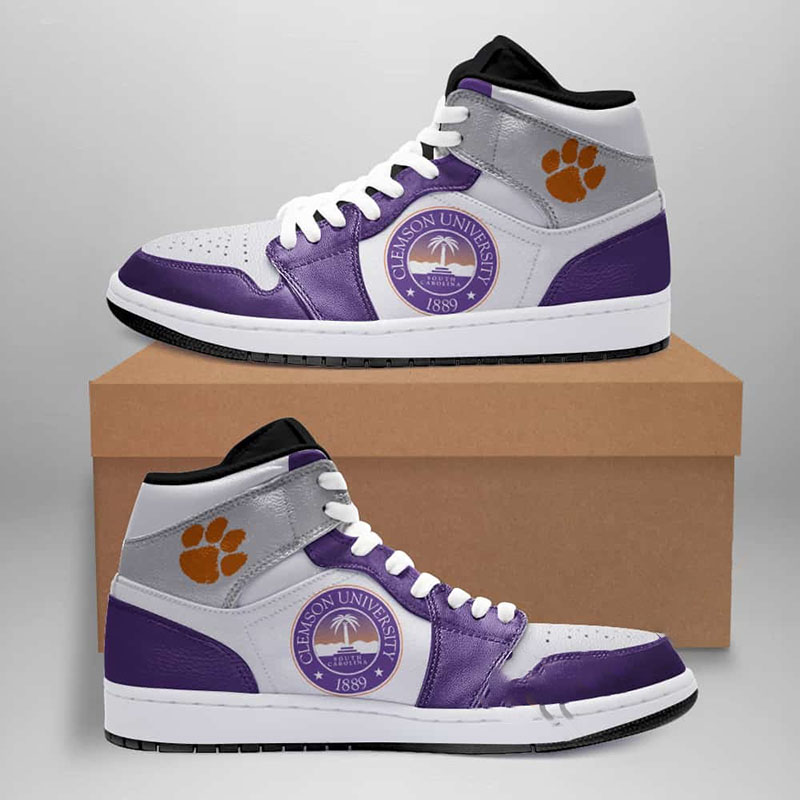 Clemson Tigers American Football Custom Air Jordan Shoes