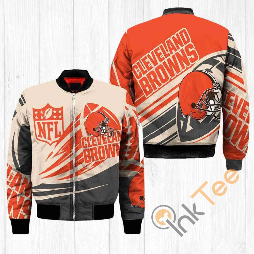 Cleveland Browns NFL Balls Apparel Best Christmas Gift For Fans Bomber Jacket