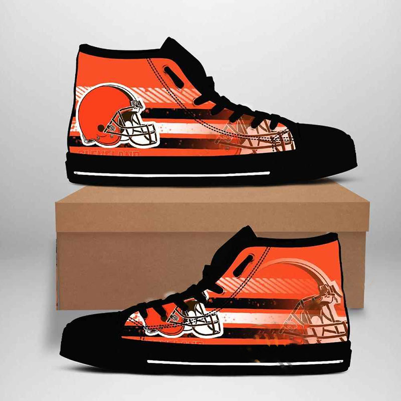 Cleveland Browns Nfl Football High Top Shoes