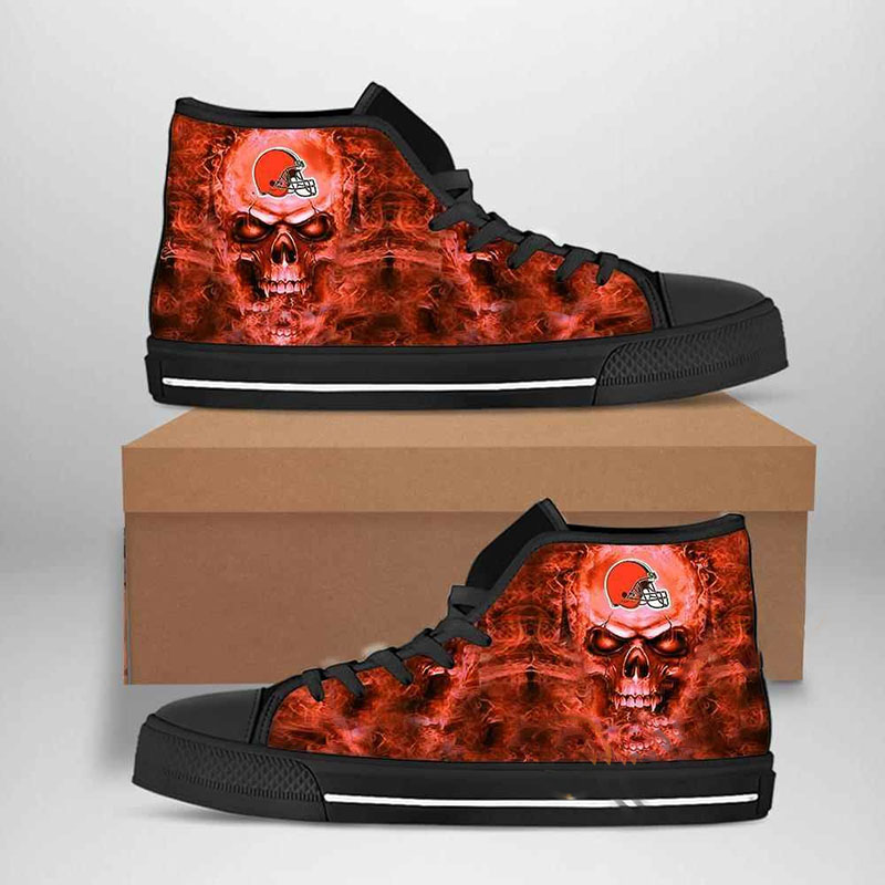 Cleveland Browns Nfl Football High Top Shoes