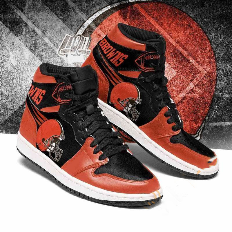 Cleveland Browns Nfl Football Custom Air Jordan Shoes