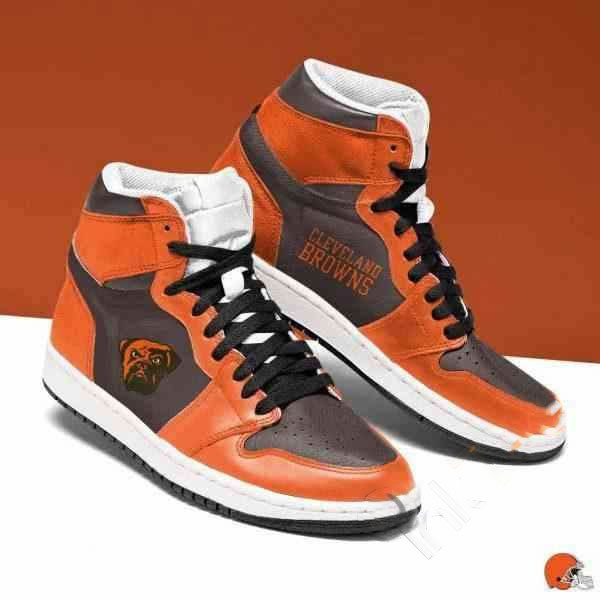 Cleveland Browns Nfl Football Custom Air Jordan Shoes