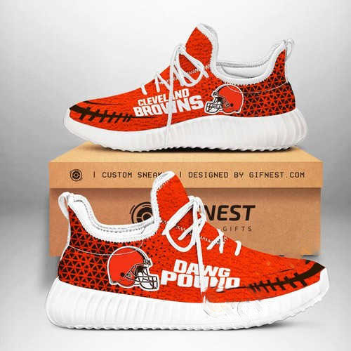 Cleveland Browns Team Customize Yeezy Boost