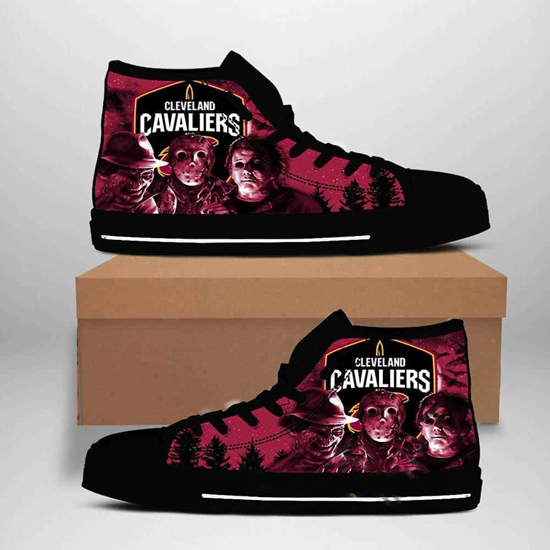 Cleveland Cavaliers Nba Basketball High Top Shoes
