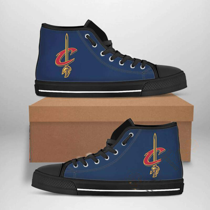 Cleveland Cavaliers Nba Basketball High Top Shoes