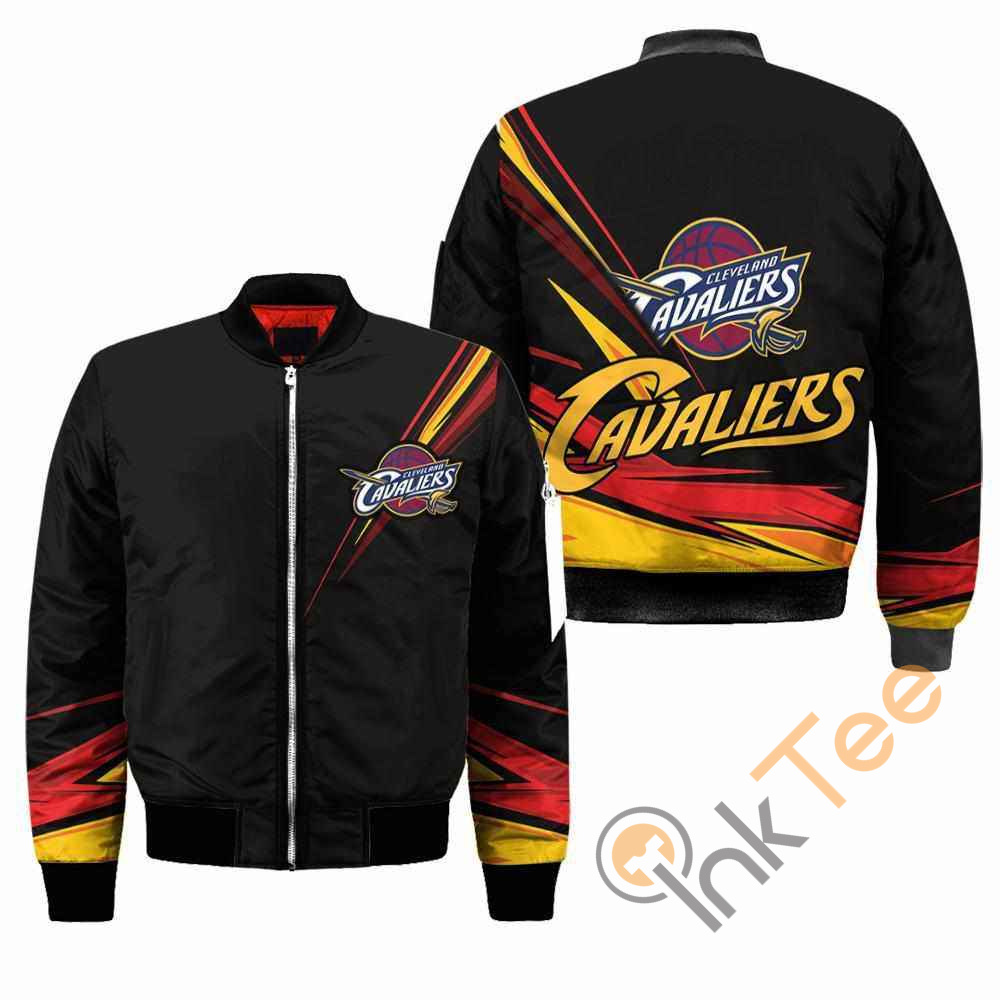 Cleveland Cavaliers NBA Black Apparel Best Christmas Gift For Fans Bomber Jacket