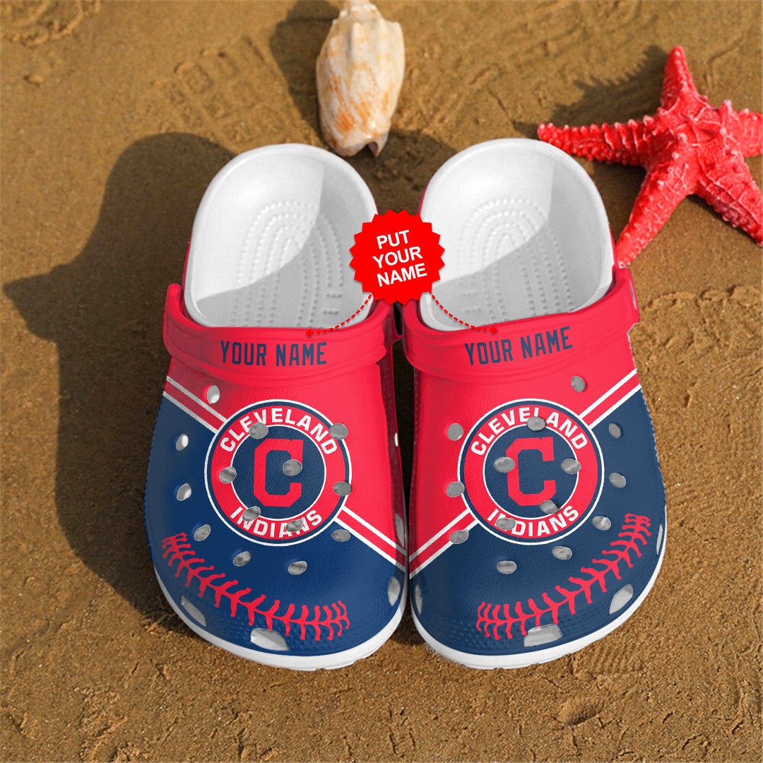 Cleveland Indians Personalized For Mlb Fans Crocs Clog Shoes
