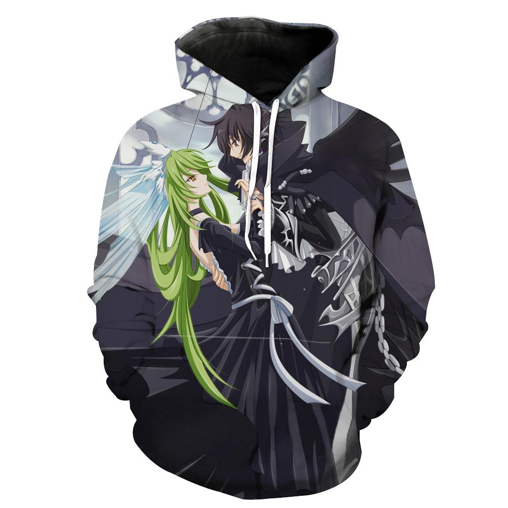 Code Geass Lelouch And Cc Anime Hoodie 3D