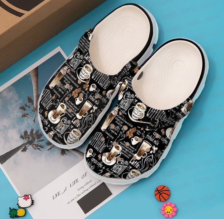Coffee Menu Crocs Clog Shoes