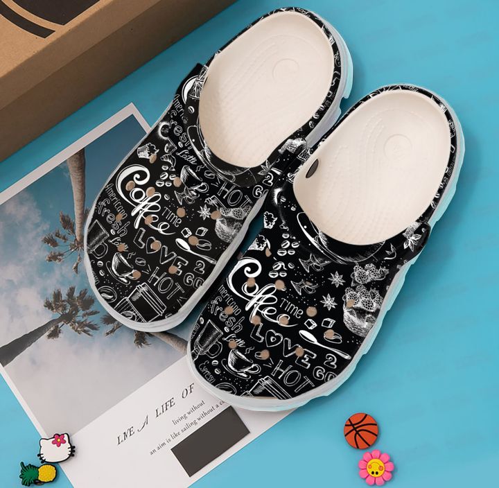 Coffee Time Crocs Clog Shoes