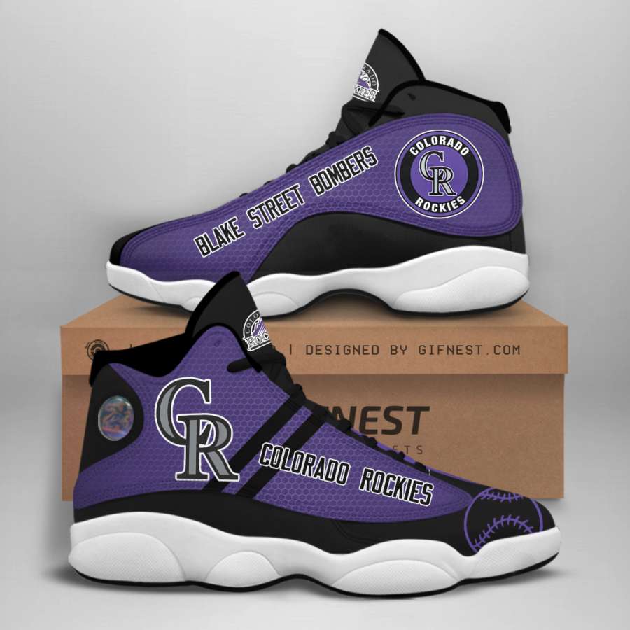 Colorado Rockies Custom Air Jordan Shoes