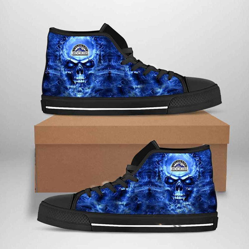 Colorado Rockies Mlb Baseball High Top Shoes