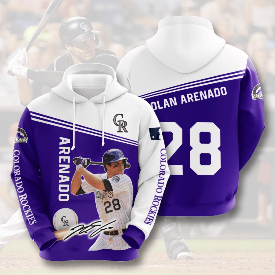 Colorado Rockies Custom Hoodie 3D