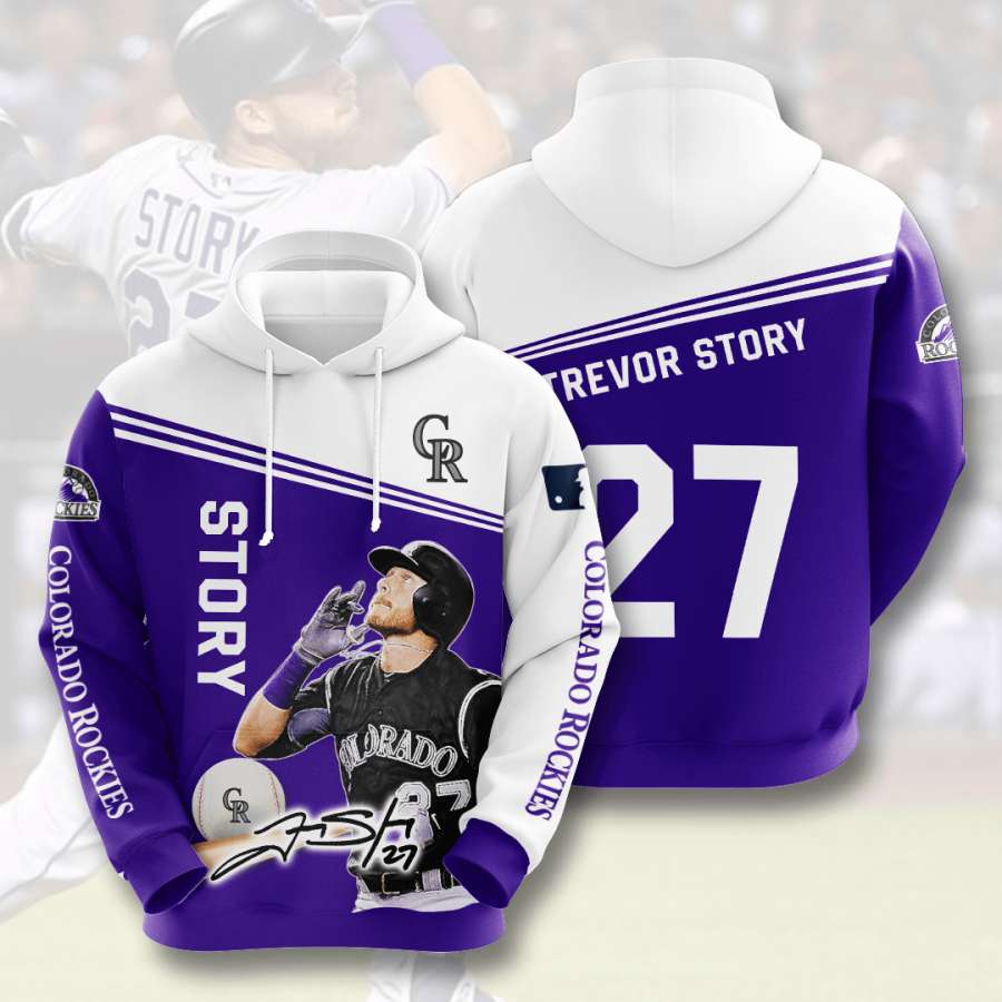 Colorado Rockies Custom Hoodie 3D