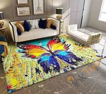 Colorful Butterfly Area Rug