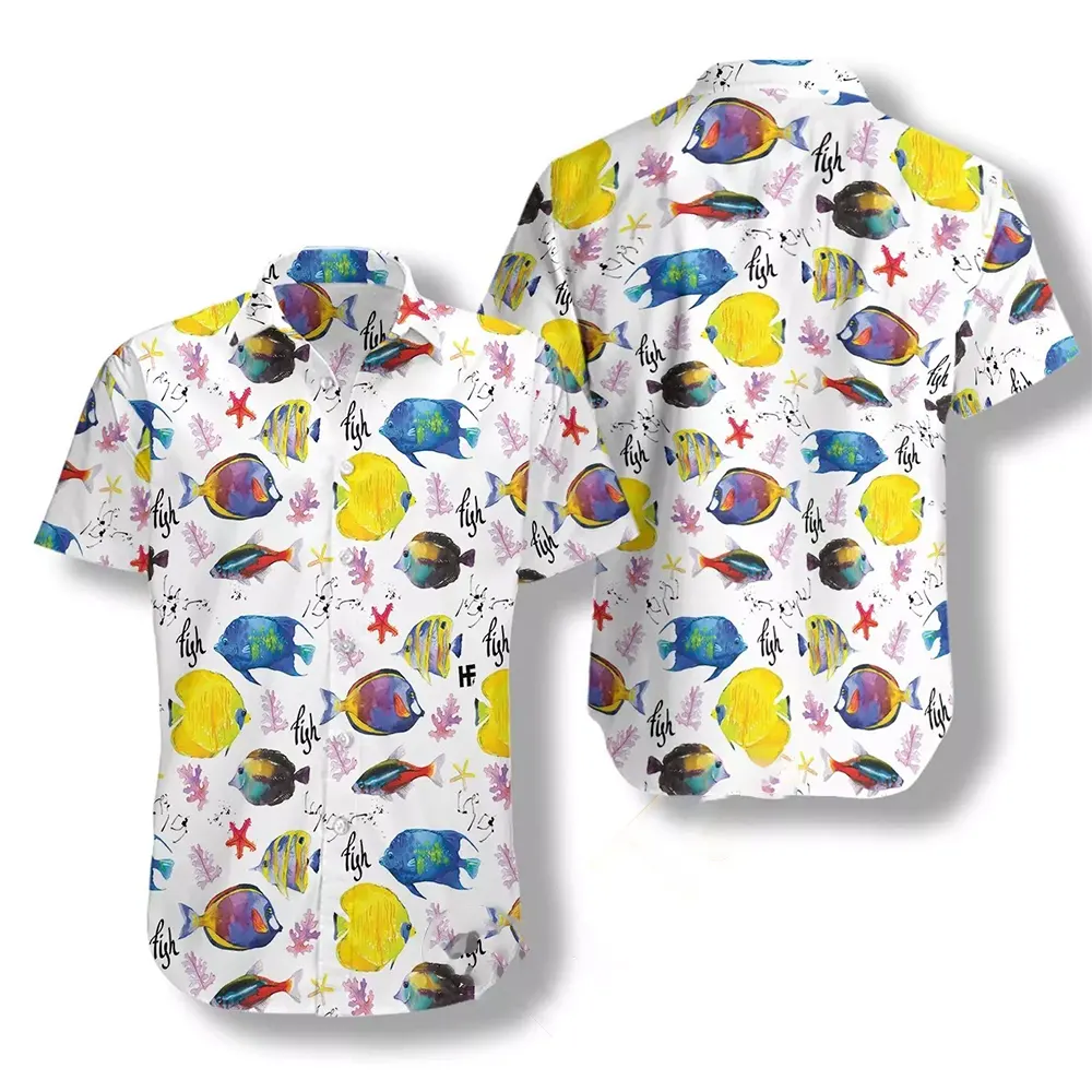 Colorful Fish V1 Hawaiian shirts